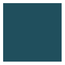 Bleu moselle - Carré 15 x 15
